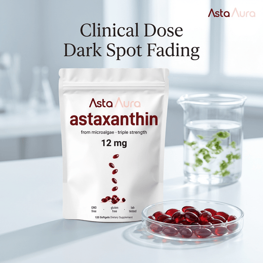 AstaAura Radiance™ — 12mg Astaxanthin for Dark Spots - Asta Aura